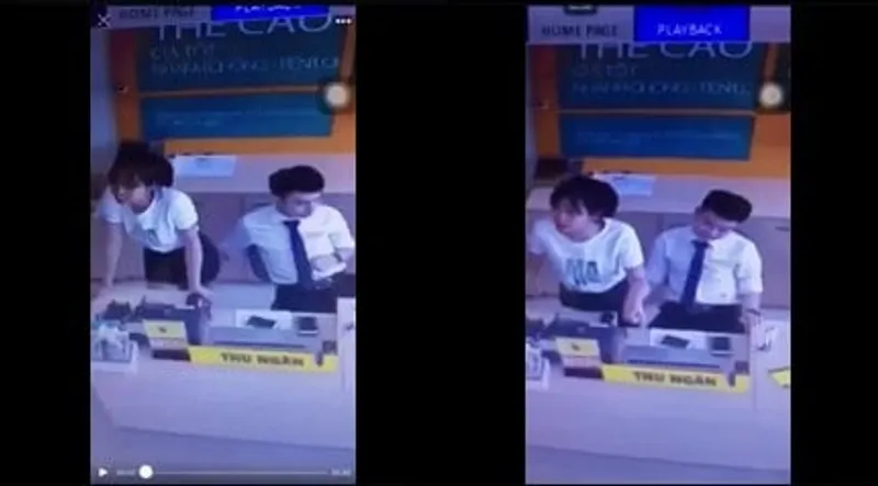 Móc cô bạn gái thu ngân tgdđ