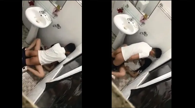 Em ghệ say xỉn và anh bồ trong phòng tắm nhà hàng